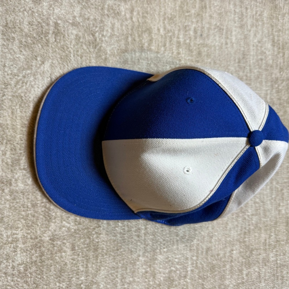 VTG Georgetown‎ Collection Hat Cap Fitted Blue White Authentic Size 8